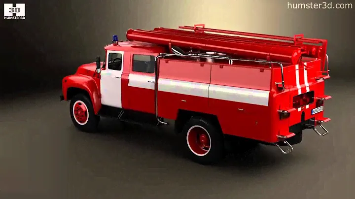ZIL 130 Fire Truck 1994 3D model by 3DModels.org