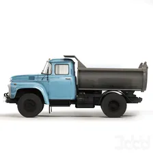 ЗИЛ 130 самосвал ММЗ-555 1965 - Транспорт - 3D модель