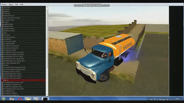 3D RAD GTA project with realistic physics on Soviet ZIL-130 "Milk Truck" download link is under
